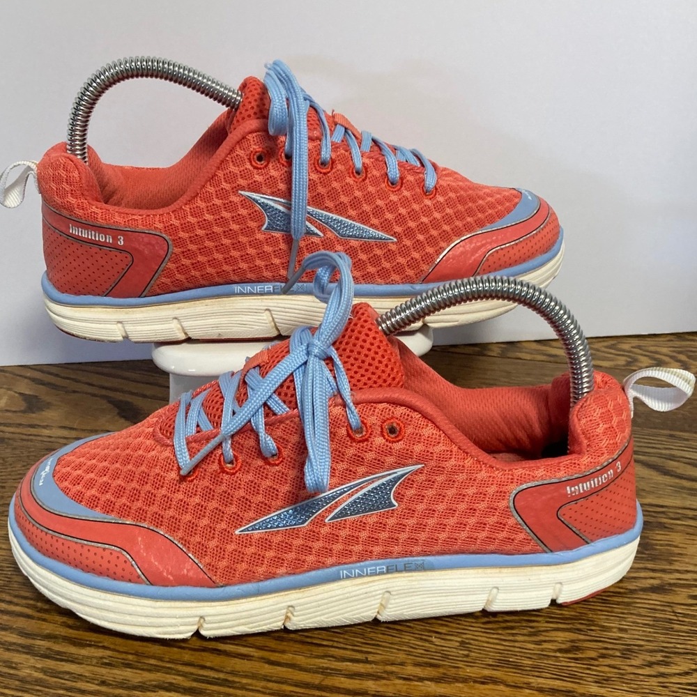 Altra Intuition 3 Womens Running Shoes Coral Blue Zero Drop A2533-2 Size 7.5